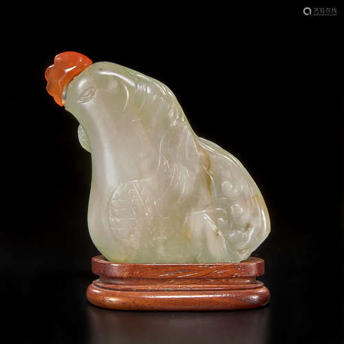 A jade 'bird' cabinet bottle