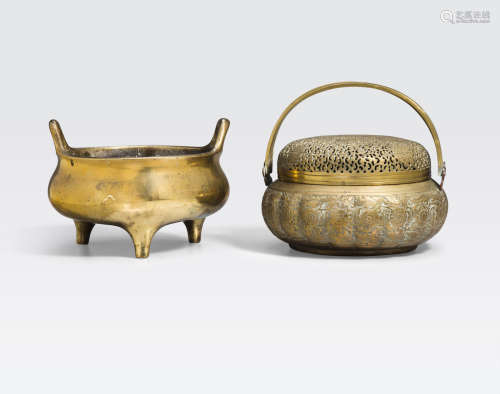 Two metal containers Late Qing/Republic period