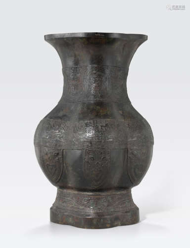 A large archaistic bronze vase 19th century