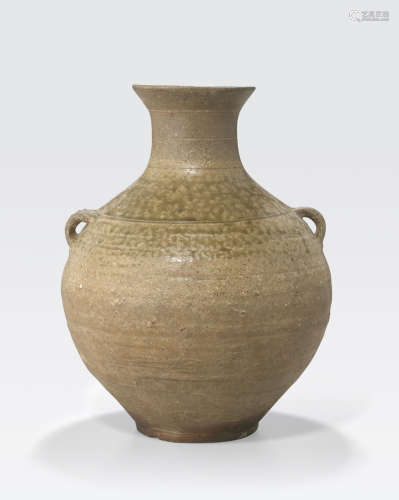 An olive glazed stoneware jar Han dynasty