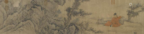 After Zhao Lin (19th/20th century) Landscape with Scholar