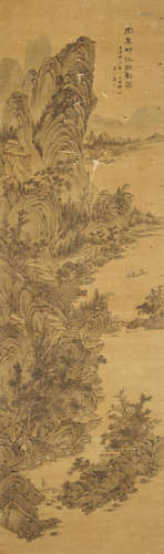 After Zhang Hong (19th century) River Landscape after Zhou Chen