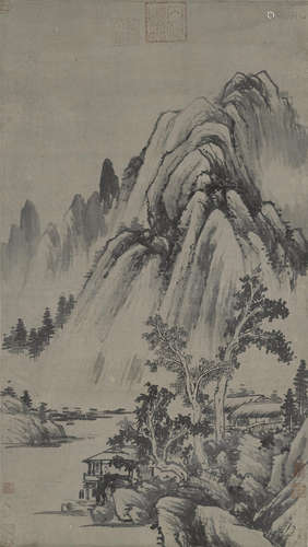 Anonymous (20th century) Ink Landscape