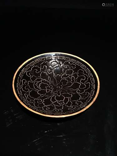 Fine Black Din Yao Carved Bowl