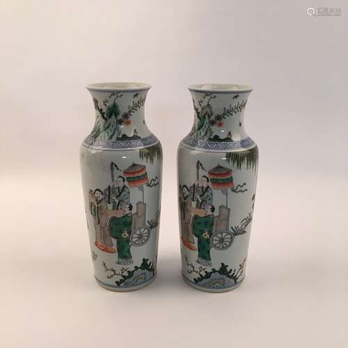 Kangxi Mark, Chinese Wucai Vase