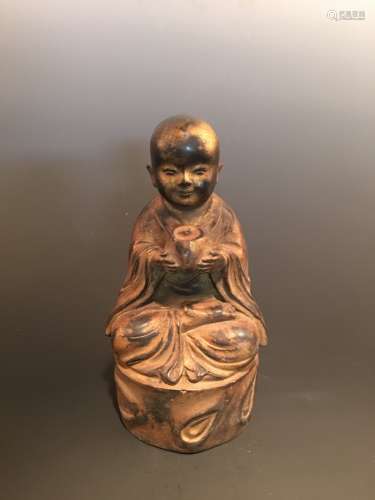 Chinese Bronze Monk