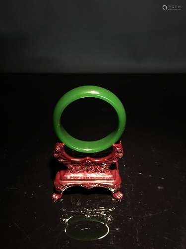 Chinese Green Jade Bangle