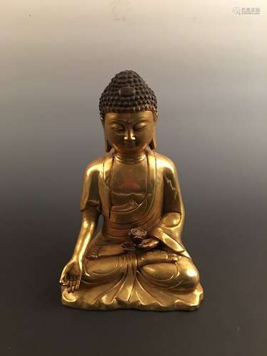 Chinese Gilt Bronze Buddha