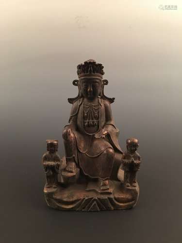 Chinese Bronze Figure With Qianlong Mark