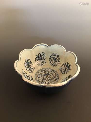 Chinese Blue Glaze Bowl