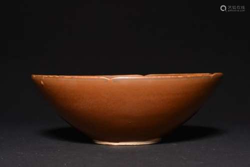 A DINGYAO PERSIMMON-GLAZED BOWL , Song Dynasty