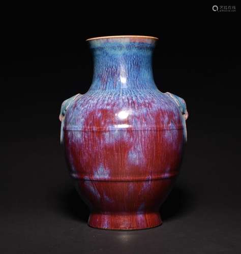 A FLAMBE-GLAZED VASE , Qing Dynasty