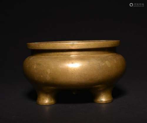 A BRONZE CENSER , Qing Dynasty