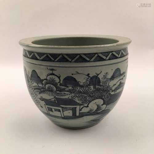 Chinese Blue and White Pot