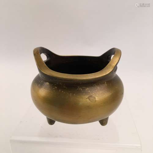 Chinese Gilt Bronze Censer