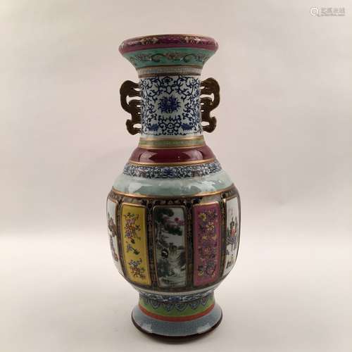 Chinese Famille Rose Vase