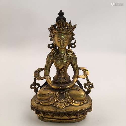 Chinese Gilt Bronze Censer