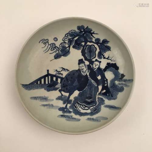 Chinese Blue and White Plate