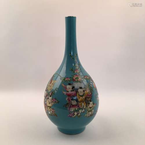 Fine Chinese Vase with Children Playing