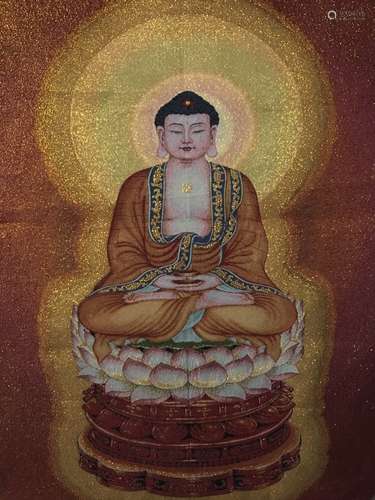 Fine Tibetan Thangka Buddha