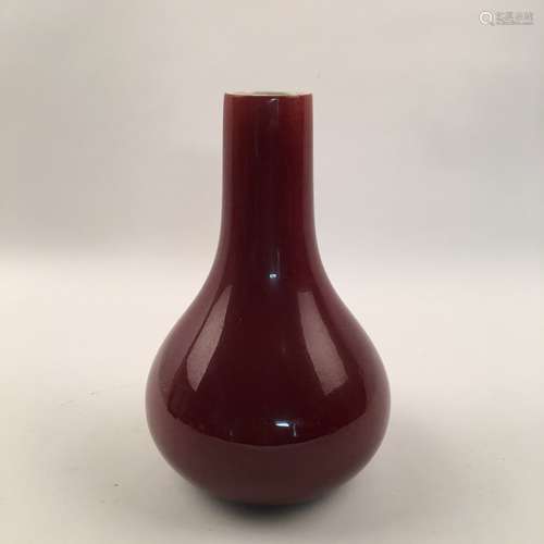 Chinese Red Glased Vase