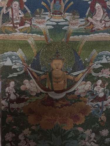 Fine Tibetan Thangka Buddha