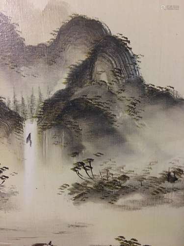 Chinese Oil Painting with Frame