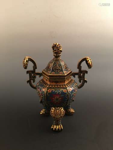 Fine Chinese Cloisnne Censer