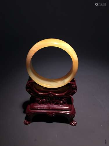 Chinese Amber Bangle