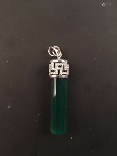 Fine Green Jadeite Pendant