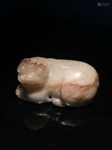 Fine Old Hetian Jade Fu Dog