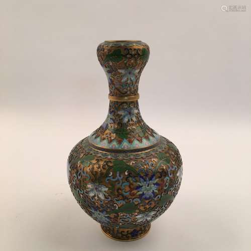 Chinese Cloisonne Flower Vase