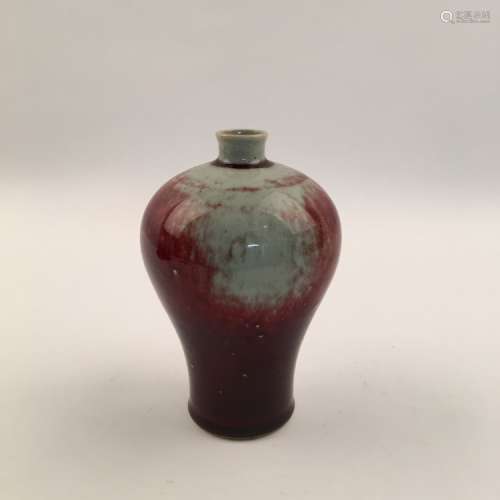 Chinese Red Glaze Meiping Vase
