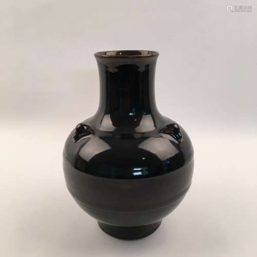 Chinese Black Glaze Vase