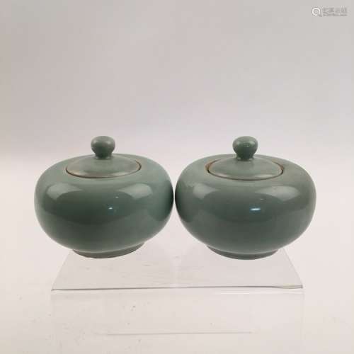 Pair of Apple Green Brush Washer