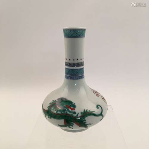 Fine Chinese Doucai Dragon Vase
