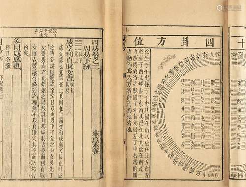 朱熹注 周易 四卷 线装 竹纸