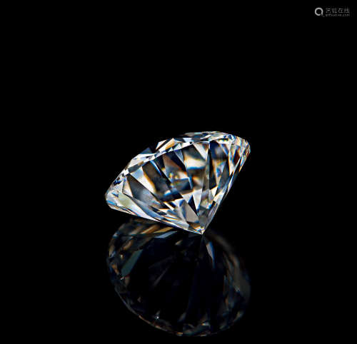 7.50克拉天然圆形明亮式足色无瑕（D/IF）钻石 极优打磨、切割及比例