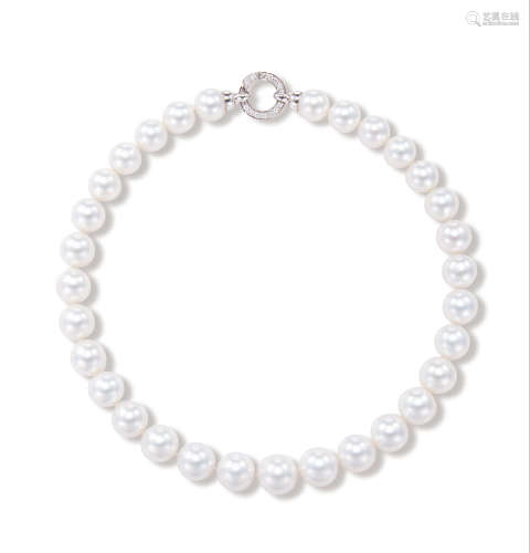 白色南洋珍珠项链 约12.1-14.6mm
