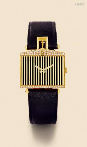 约2000年制 昆仑 劳斯莱斯特别定制系列 18K黄金 手动上弦镶钻腕表