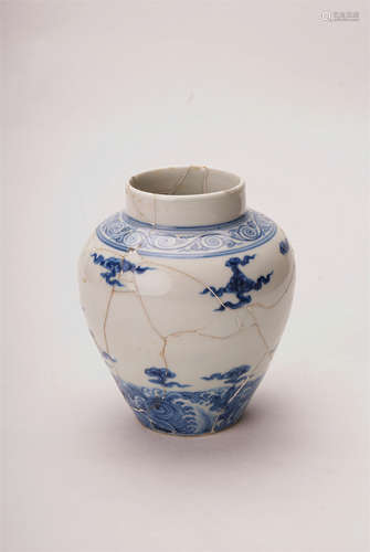 A Chinese Blue And White Jar