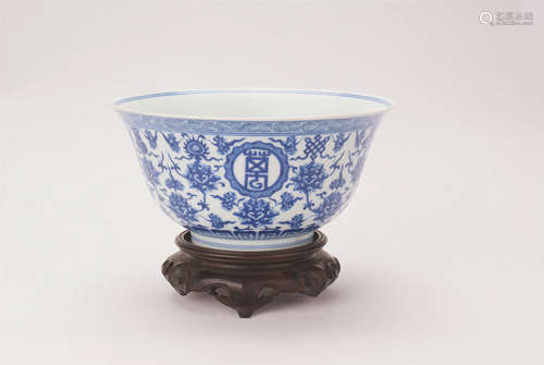 A Chinese Blue And White Porcelain Bowl