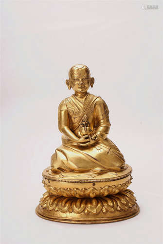 A Chinese Gilt Bronze Buddha