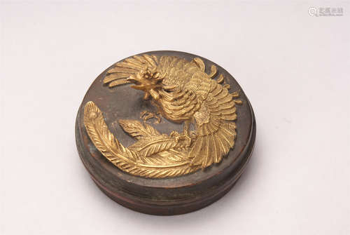 A Chinese Gilt Bronze Box 