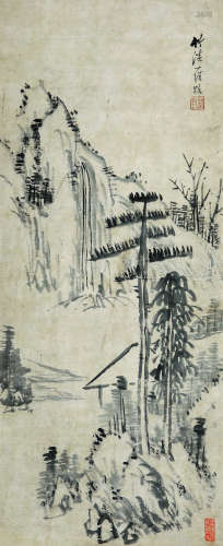 罗牧(1622-1705)曲径通幽