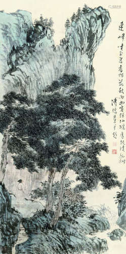 溥儒(1896-1963)松山高士