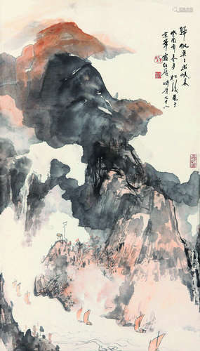 赵松涛(1916-1993)归帆