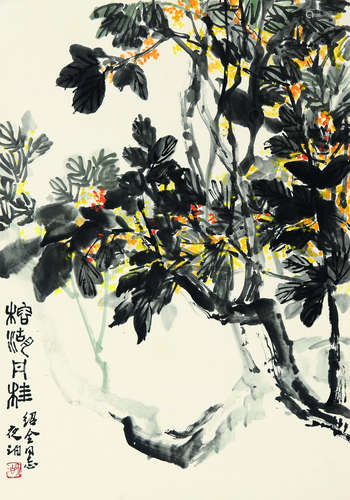 王学仲（1925-2013）榕湖月桂