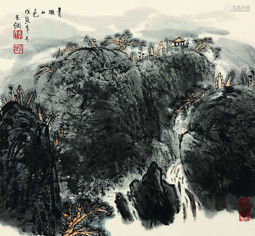 孙克纲（1923-2007）青城山色