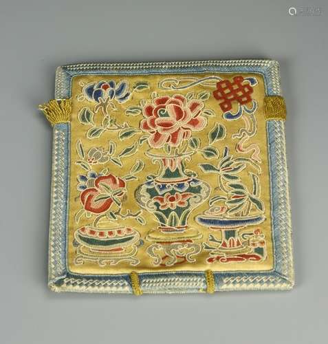 Chinese Silk Embroidery Purse